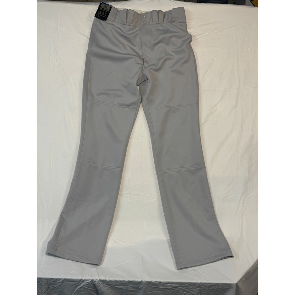 Mizuno Premier Pro G2 Baseball Pants Grey Mens XL Hemmed Bottom 350386 NEW